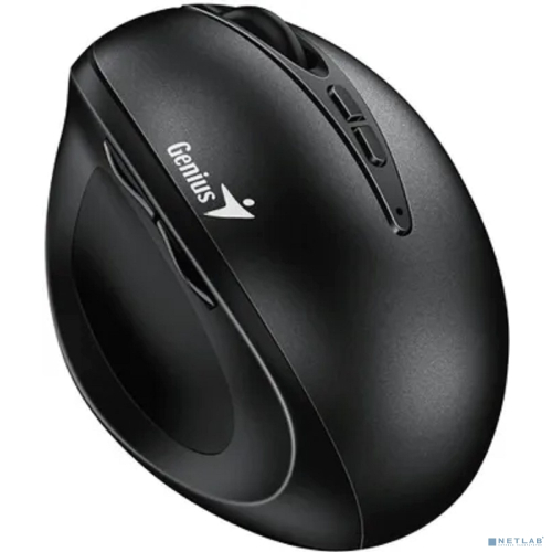 Мышь беспроводная Ergo 8300S черная (black), вертикальная эргономичная бесшумная мышь с подставкой для большого пальца (31030037400)