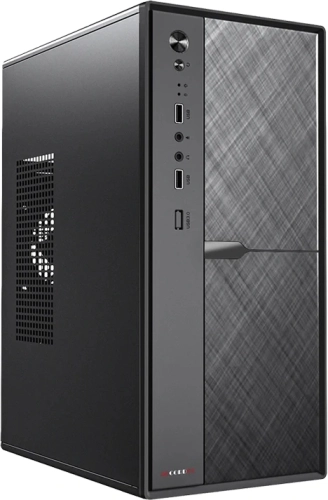 Корпус Accord ACC-1603 черный без БП mATX 1x80mm 2xUSB2.0 1xUSB3.0 audio