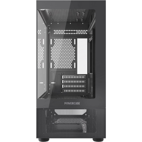 Powercase Vision Micro M2, Tempered Glass, чёрный, mATX (CVMBM2-L0)