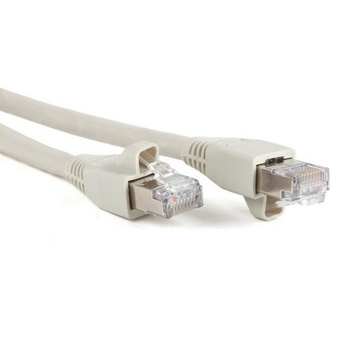 Кабельная сборка Hyperline PC-LPM-STP-RJ45-RJ45-C6a-5M-LSZH-GY Патч-корд F/ UTP, экранированный, Cat.6a (100% Fluke Component Tested), LSZH, 5м, серый