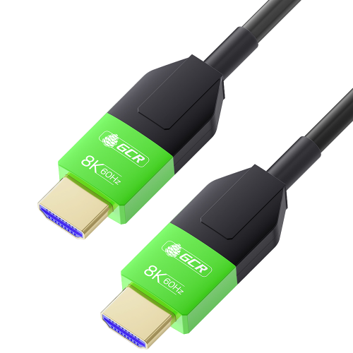 GCR PRO Кабель 30.0m оптический HDMI 2.1 8K 60Hz, 4K 144Hz, высокоскоростной 48.0 Гбит/с, черный, деревянная катушка, GCR-55676