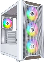 Корпус Montech XR Wood белый без БП ATX 3x120mm 2xUSB3.0 audio bott PSU (XR WOOD WHITE)