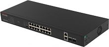 IP-COM G1120P-16-250W Коммутатор неуправляемый PoE, 20 портов, 18x1 Гбит/ с, SFP 2x1 Гбит/ с, PoE 16х30 Вт (до 230 Вт)