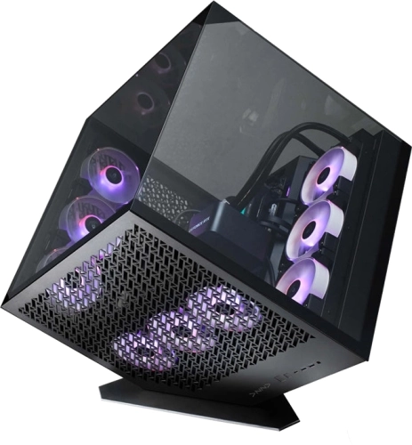 Корпус Azza CUBE PLUS черный без БП ATX 6x120mm 2xUSB3.0 1xUSB3.1 audio bott PSU (CSAZ-1002 CUBE+)