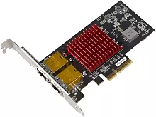 Сетевой адаптер PCI-E x4, Intel X550AT2, 2x10GBase-T/ 5GBase-T/ 2.5GBase-T (ON425/A1A)