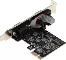 Контроллер PCI-E AX99100 2xCOM Bulk (ASIA PCIE 2S)