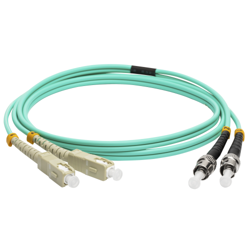 Патч-корд оптический, дуплексный, SC/PC-ST/PC, OM3, LSZH, 5.0 м LAN-2SC-2ST/OM3-5.0