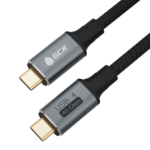 GCR Кабель USB 4.0 TypeC, 1.0m, черный, 240W, 40 Gbps, 8K60Hz (GCR-54952)