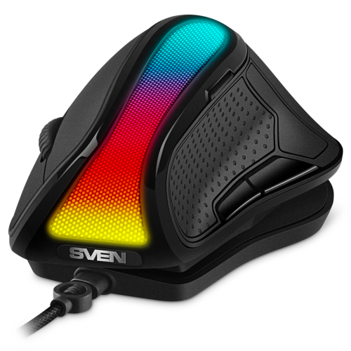 Игровая вертикальная мышь SVEN RX-G890  (6+1кл. 200-10000 DPI, ПО, RGB-подсветка)
