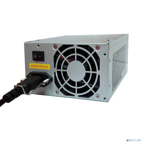 Блок питания Exegate EX219457RUS-S Блок питания CP500, ATX, SC, 8cm fan, 24p+4p, 3*SATA, 2*IDE, FDD + кабель 220V с защитой от выдергивания