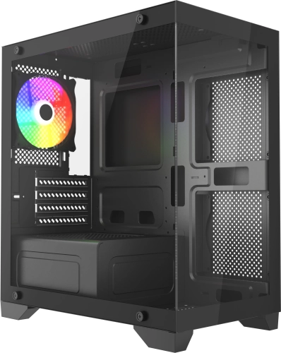Корпус Accord ACC-350-02B черный без БП mATX 7x120mm 1xUSB2.0 1xUSB3.0 audio
