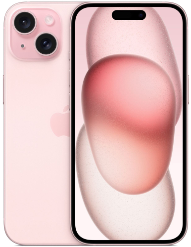 Смартфон Apple A3090 iPhone 15 128Gb розовый моноблок 3G 4G 1Sim 6.1