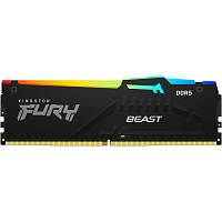 Память оперативная/ Kingston 32GB 5600MT/s DDR5 CL40 DIMM FURY Beast RGB (KF556C40BBA-32)