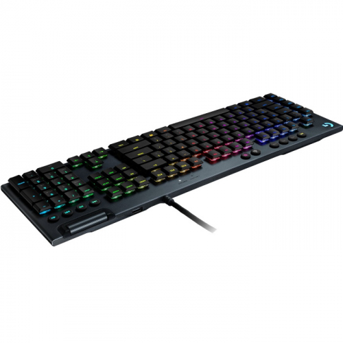 Клавиатура Logitech Gaming G815 Wired, USB, Lightsync RGB, 1.8 m, Carbon, Black (920-008991) фото 2