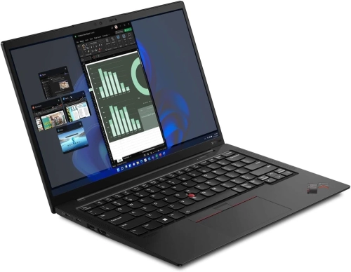 Ноутбук Lenovo ThinkPad X1 Carbon Gen 10 (21CB007ART) Ноутбук Lenovo ThinkPad X1 Carbon Gen 10 Core i7 1260P 16Gb SSD512Gb Intel Iris Xe graphics 14 OLED 2.8K (2880x1800) Windows 11 Pro black WiFi BT Cam (21CB007ART) фото 4