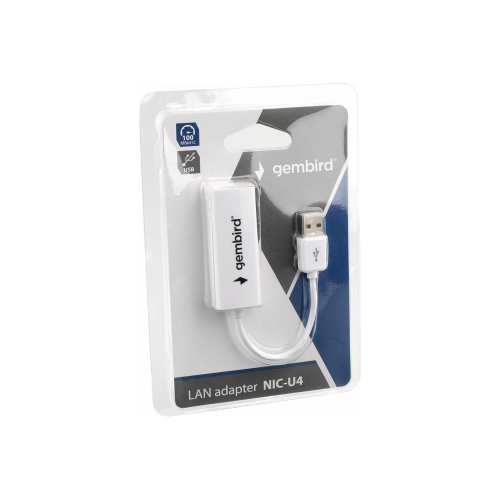 Сетевой адаптер Ethernet Gembird NIC-U4 USB 2.0 - Fast Ethernet adapter (272740) фото 3