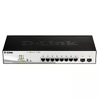 Коммутатор/ DGS-1210-10P/FL Managed L2 Switch 8x1000Base-T PoE, 2x1000Base-X SFP, PoE Budget 65W, Surge 6KV, CLI (DGS-1210-10P/FL2A)