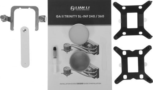 Система водяного охлаждения Lian-Li GA II Trinity 240 SL-INF ARGB Soc-AM5/AM4/1200/1700/1851 белый 4-pin 29dB Al+Cu Ret (G89.GA2T24INW.R0) фото 16