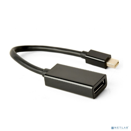 Cablexpert Переходник miniDisplayPort -> DisplayPort, 4K, 20M/ 20F, длина 16см, черный (A-mDPM-DPF4K-01)