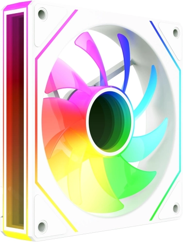 Вентилятор для корпуса Bloody CF-11 LCD ARGB 120х120x25 белый 4-pin 32дБ (упак.:1шт) (CF-11-ARGB120-WH) Ret фото 4
