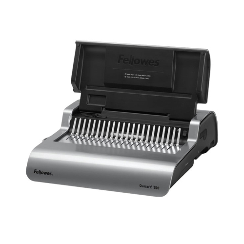 Переплетчик Fellowes® QUASAR-E на пластиковую пружину, сшивает до 500 лст., перфорирует 20 лст. (FS-56209)