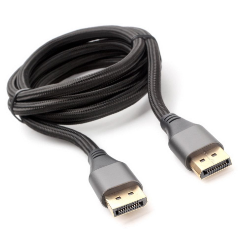 Кабель DisplayPort Cablexpert CC-DP8K-6, v1.4, 1.8м, 20M/ 20M, нейлоновая оплетка, метал. разъемы, пакет