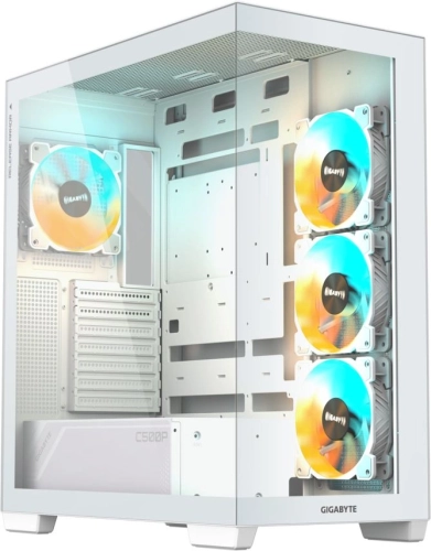 Корпус Gigabyte GB-C500PI ST белый без БП ATX 3x120mm 6x140mm 2xUSB3.0 1xUSB3.1 audio bott PSU (28300-C500W-1CKR) фото 8