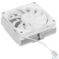 Cooler ID-Cooling IS-47-XT WHITE LGA1700/ 1200/ 115X/ AM4 низкопрофильный высота 47mm TDP 95W, PWM, 4 тепл.трубки + медная база, FAN 92mm,белый) BOX