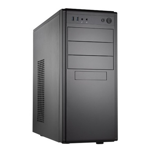 Корпус FoxLine Case Foxline FL-886-FL500S-U32 |FL-886-FL500S-U32| ATX case, black, w/ PSU 500W 12cm, w/ 2xUSB3.0, w/ pwr cord, w/ o FAN