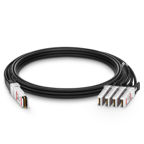 *Твинаксиальный медный кабель Customized 100G QSFP28 to 4x25G SFP28 Passive Direct Attach Copper Breakout Cable Compatible Brands 2m (Q-4S28PC02)