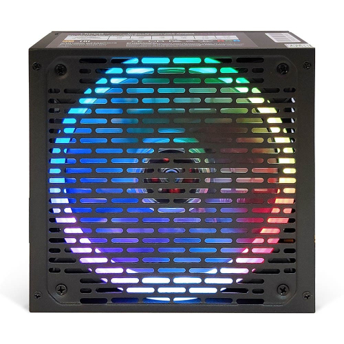 Блок питания HIPER HPB-550RGB (ATX 2.31, 550W, ActivePFC, RGB 140mm fan, Black) 85+, BOX фото 5