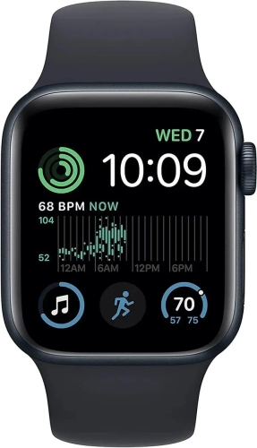 Смарт-часы Apple Watch SE 2024 A2722 40мм корп.темная ночь Sport Band рем.темная ночь разм.брасл.:M/ L (MXE93LL/ A) (MXE93LL/A) фото 2