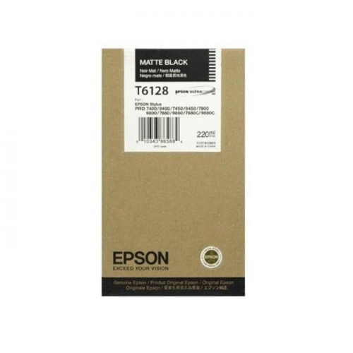 Картридж струйный Epson T6128 матовый черный 220 мл для SP-7450/9450 (C13T612800)