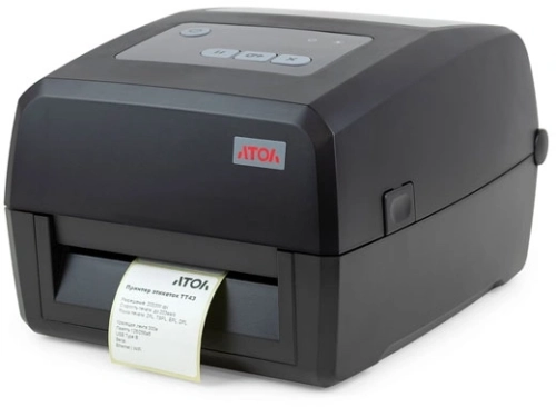 Термопринтер Атол TT43 (60106) 300dpi 102мм/с/USB/RS232/Eth для печ.накл. черный
