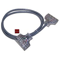 Патч-корд 110 тип - 110 тип, кат. 6, 2 м, серый, LANMASTER LAN-P4-P4-2.0/6