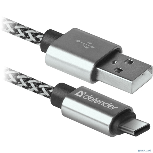 Defender Кабель USB2.0 USB09-03T PRO Белый. AM-Type-C. 1m. 2.1A (87815)