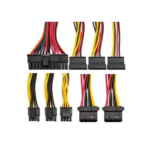 Блок питания 800W ExeGate M800 (SFX, APFC, КПД 87% (80 PLUS Silver), 8cm fan, 24pin, (4+4)pin, 2xPCI-E, 3xSATA, 2xIDE, black) (EX292239RUS) фото 4