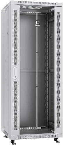 Cabeus SH-05C-32U60/60 Шкаф монтажный телекоммуникационный 19 напольный для распределительного и серверного оборудования 32U 600x600x1610mm (ШхГхВ) передняя стеклянная и задняя сплошная металлическая
