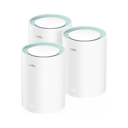 Wi-Fi Mesh-система/ AC1200 Wi-Fi Gigabit Mesh Solution 3-Pack, Chipset MT7621DA+MT7613B+MT7603, Dual-Band, 867Mbps at 5GHz + 300Mbps at 2.4GHz, 802.11ac/a/b/g/n, 2 Gigabit Ethernet Ports, 4 internal antennas, MU-MIMO, DDNS, Zerot (M1300(3-PACK))