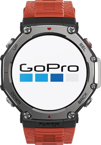 Смарт-часы Amazfit T-Rex 3 A2323 48.5мм 1.5 AMOLED корп.темно-серый рем.красный разм.брасл.:145-210мм (6970100374940) фото 3