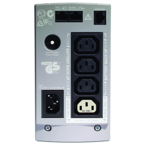 ИБП APC Back-UPS CS 500VA/ 300W, 230V, 4x C13, Data/ DSL protect, USB, PCh, repl. batt. (BK500EI) фото 3