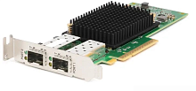 DELL Emulex LPe35002 Dual Port FC32 Fibre Channel HBA, PCIe Low Profile V2, Customer Kit (including FC32 trancievers) (540-BDPW)