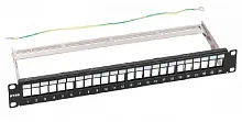 Патч-панель наборная NTSS NTSS-RP-PM-1U-24-KJ-R 19" 1U 24xKeystone UTP/FTP