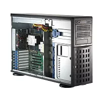 Серверная платформа в сборе/ SYS-741P-TRT (bundle2): 4U, 2 x LGA-4677, 16xDDR5 Up to 4TB, 8x3.5" SATA3/SAS/4*NVME, 2x M.2 NVMe, 6x PCIe, 2x 10GbE port , CSE-PT26L-B, 2x 1200W Power