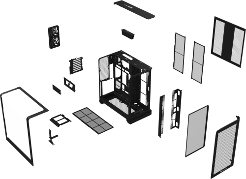 Корпус Thermaltake View 390 Air черный без БП E-ATX 2x120mm 2xUSB3.0 1xUSB3.1 audio bott PSU (CA-11F-00M1WN-00) фото 34