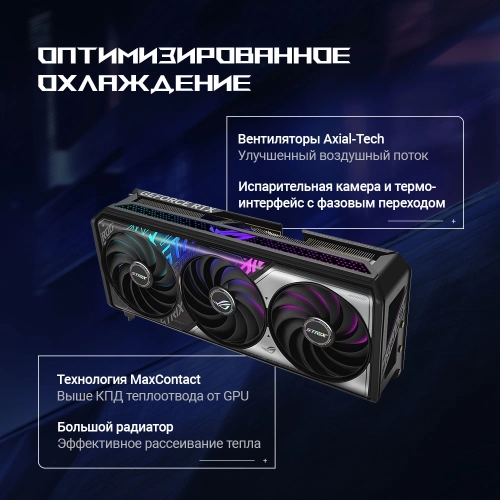 Видеокарта Asus PCI-E 5.0 ROG-STRIX-RTX5070TI-O16G-GAMING NVIDIA GeForce RTX 5070TI 16Gb 256bit GDDR7 2602/28000 HDMIx2 DPx3 HDCP Ret фото 16