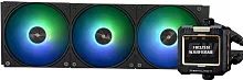 Водяное охлаждение для процессора/ Thermalright Frozen Warframe 360 Black Argb (360mm, Black, ARGB/ Fans: 3x120mm, 70.84CFM, 29.8dBA, 2000RPM/ Pump height 60mm, 23dBA, 3000RPM, Rad thickness 27mm/ S: (F-WFRAME-360-BL-ARGB)
