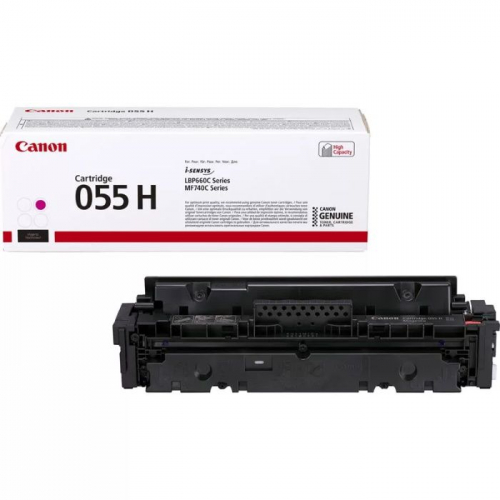 Тонер-картридж Canon CRG 055 HM пурпурный 5900 страниц для i-SENSYS LBP663, LBP664, MF742, MF744, MF746 (3018C002)