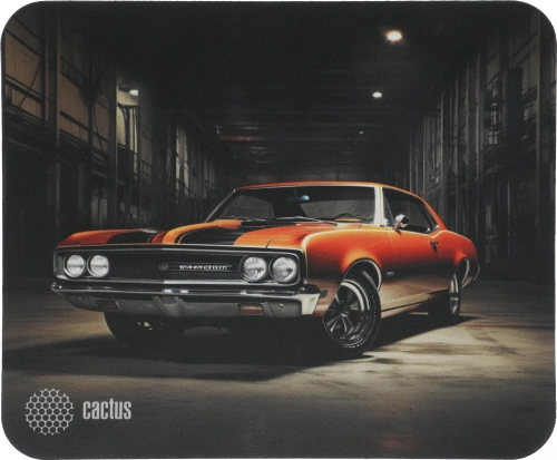 Коврик для мыши Cactus Orange Car рисунок 300x250x2мм (CS-MP-P06M)