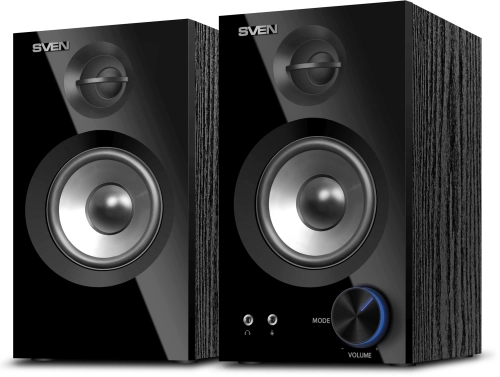 SVEN SPS-621, чёрный, акустическая система 2.0, мощность 2x14Вт (RMS), Bluetooth (SV-018764)